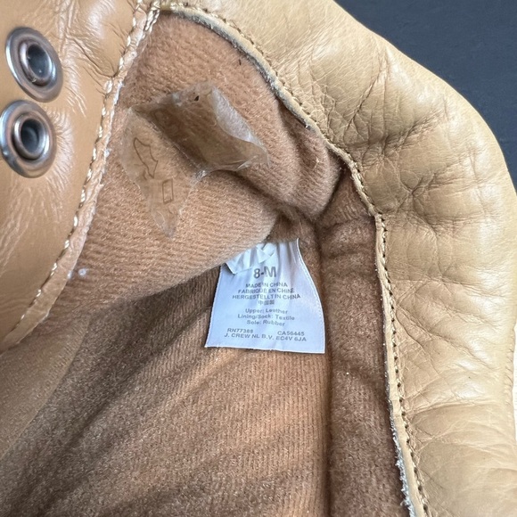 J.Crew Women’s Lightweight Leather Nordic boots - Light Caramel Size 8M - Picture 7 of 13